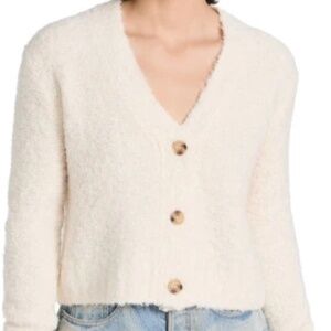 EUC LELIS Teddy Cream Cardigan